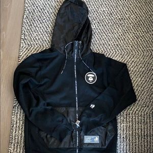 AAPE by bathing ape black zip up hoodie